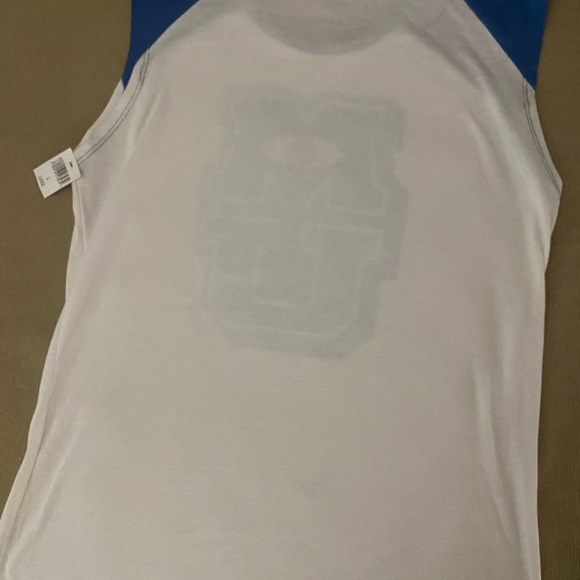 Disney MU Sleeveless Tee. White/Blue New with Tags - Picture 2 of 7